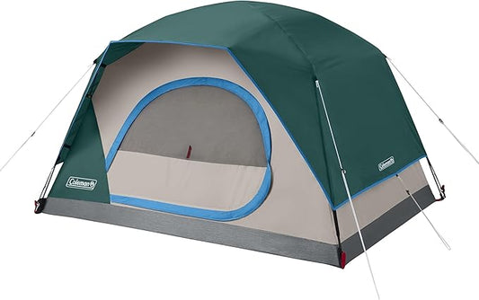 Coleman Skydome Tent with 5 Minute Setup, 2/4/6/8 Person Weatherproof Tent with Rainfly & Carry Bag, 20% More Headroom Than Traditional Canopies