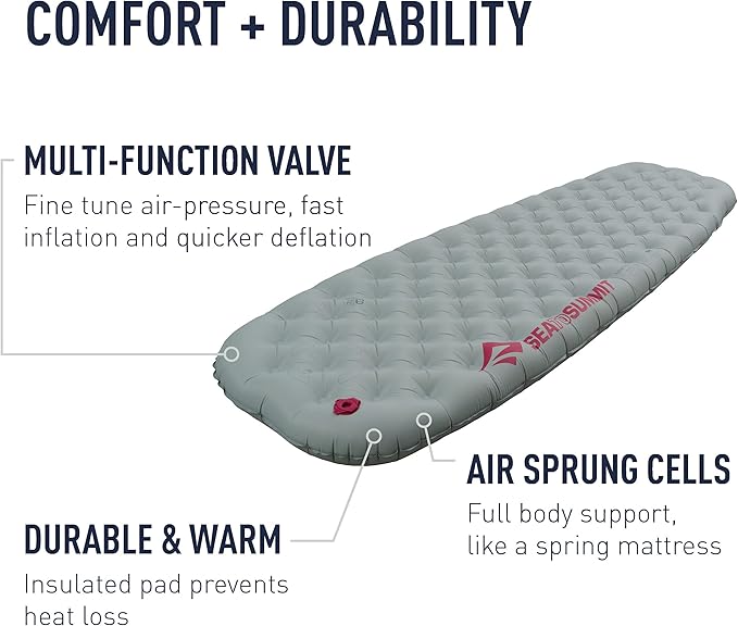 Sea to Summit Ether Light XT Extra-Thick Insulated Sleeping Pad, Women's Regular (66 x 21.5 x 4 inches)