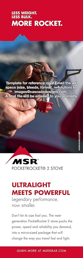 MSR PocketRocket 2 Ultralight Camping and Backpacking Stove
