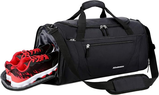 Gym Bag 40L Sports Travel Duffel Bag for Men and Women with Shoes Compartment