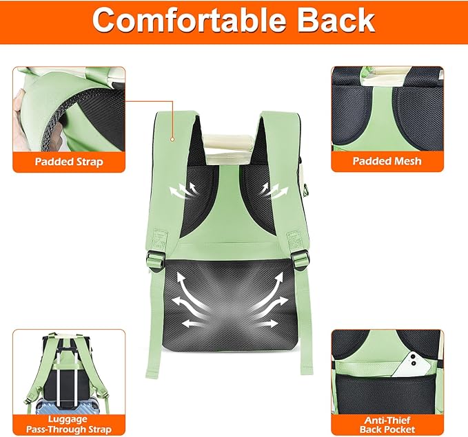 Cooler Backpack, 36 Cans Insulated & Leak Proof Backpack Cooler for Women, Stylish & Portable & Waterproof Cooler Bag, Soft Ice Chest Lunch Box for Beach Picnic Outdoor Travel Work