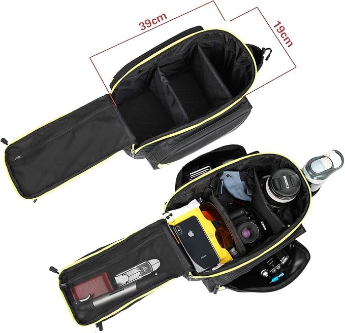 Rhinowalk Bike Bag Bike Trunk Bag Bike Pannier Bag,(for Bicycle Cargo Rack Saddle Bag Shoulder Bag Laptop Pannier Rack Bicycle Bag Professional Cycling Accessories)
