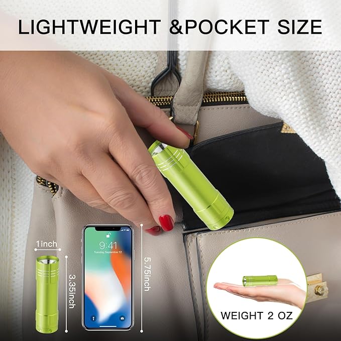 KunHe 120 Pack Small Mini Cheap Flashlights for Kids Bulk with Batteries Aluminum LED Bulk Flashlight for Party Favor Camping Emergency Power Outage Gift to Operation Christmas Child Items Bulk Gift