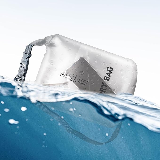 Waterproof Dry Bag - Roll Top Transparent Storage Bag,2L/5L/10L/20L,Suitable for Traveling, Swimming, Kayaking, Camping, Fishing, Rainy Day Trips