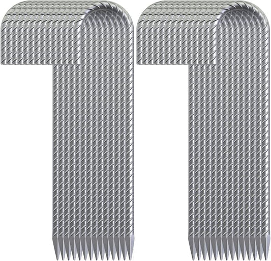 Rebar Stakes 16 inch, 3/8" Diameter Heavy Duty J Hook Stakes 28 Pack, Galvanized Anti-Rust Ground Anchor Long Tent Stakes for Dog Fence Trompoline Swing Set