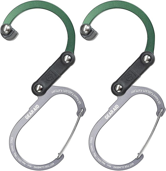 GEAR AID HEROCLIP Carabiner Gear Clip and Hook (Mini) for Travel