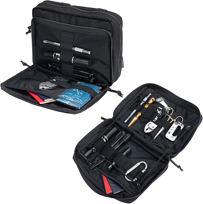 EXCELLENT ELITE SPANKER Tactical Molle Admin Pouch Utility Organizer EDC Medical Bag Utility EDC Tool Pouch with Shoulder Strap Attachment Pouches Waist Bag