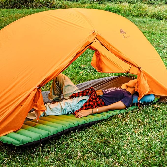 Gear Doctors® Sleeping Pad for Camping & Backpacking [Ultralight 25oz] - Sleeping Mat Camping - Ultralight Sleeping Pad - Inflatable Sleeping Pad for Camping - Camp Mattress Pad (5.2 R-Value) - Large