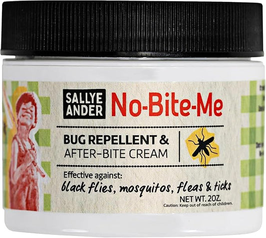 SALLYEANDER No Bite Me All-Natural Bug & Insect Repellent - Anti Itch Cream - 2 oz - Safe for Kids and Infants - Repels Mosquitoes, Black Flies, Fleas, and Ticks