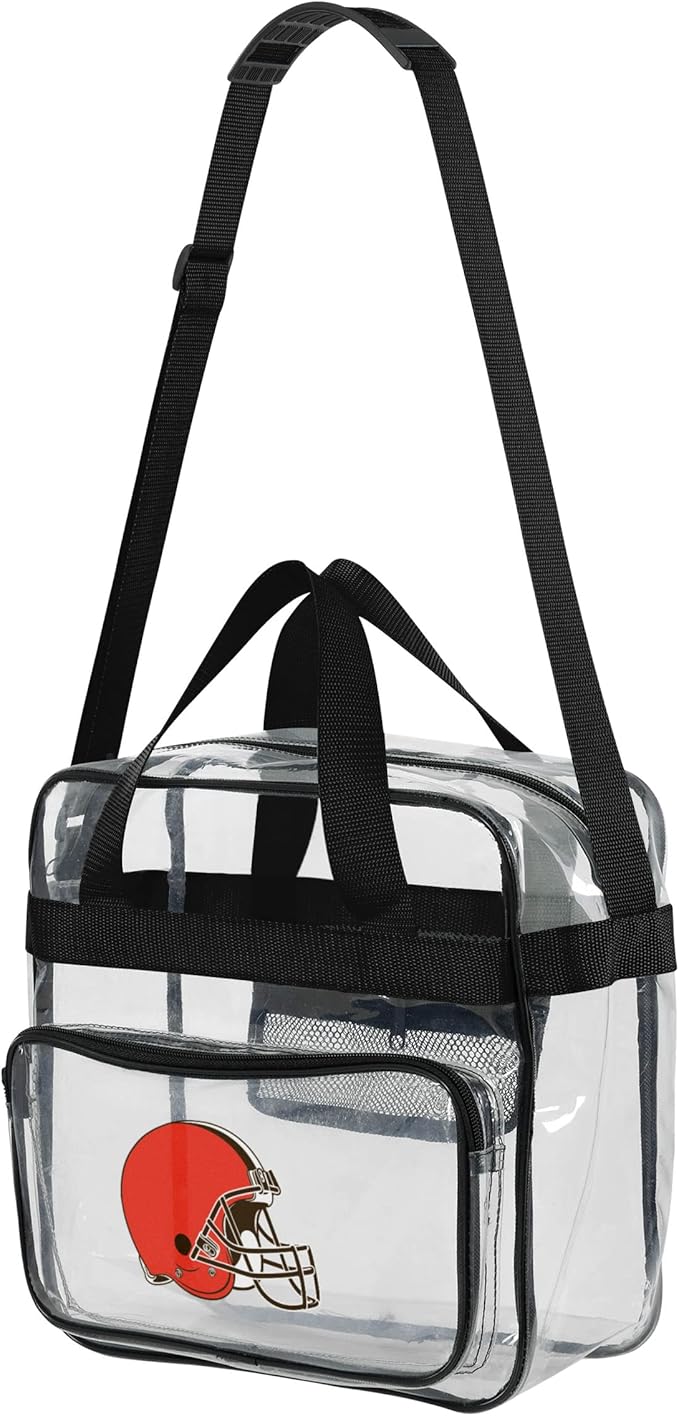 FOCO NFL Team Logo Clear See Through Stadium High End Messenger Bag