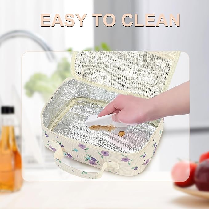 Kids Lunch Box Boys Girls Insulated Lunch Cooler Bag Reusable Lunch Tote Kit for School Travel