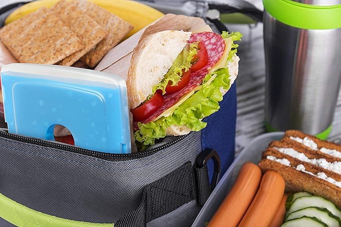 Healthy Packers Ice Pack for Lunch Box - 5 Ice Packs - Original Slim & Long-Lasting Freezer Packs for your Lunch or Cooler Bag
