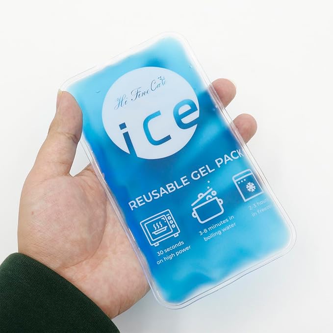 Reusable Ice Packs for Coolers - 5 Pack Freezable Gel Packs for Lunch Box, Camping, Picnic, Medical Cold Therapy - Leakproof & Long-Lasting Cold Storage