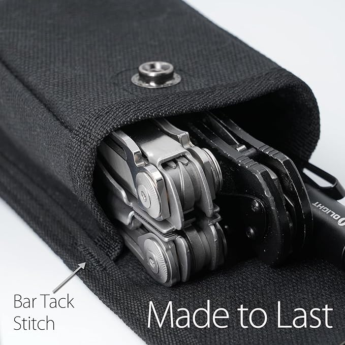 diodrio EDC Belt Pouch for Men Women, Small Compact EDC Holster Pouch with Belt Loop for Hiking, Fishing, Camping, Snap Closure, Classic Waxed Canvas