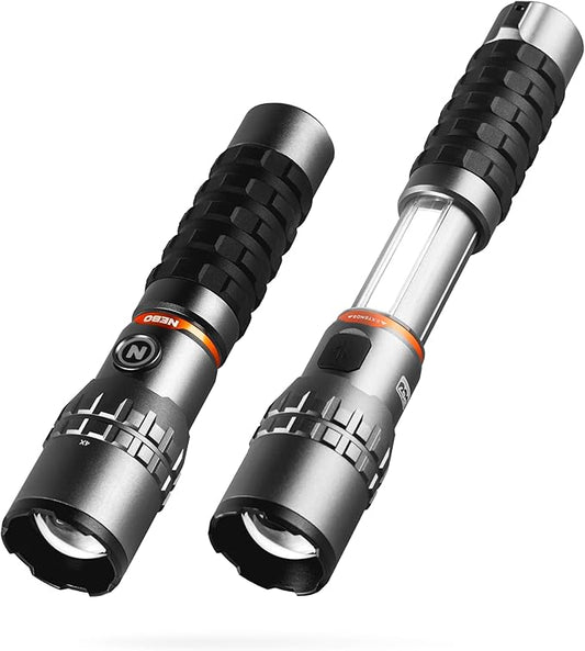 NEBO Slyde King Flashlight, Rechargeable LED Flashlight and Work Light, Bright, Durable, Everday Carry & Camping Flashlight with 4 Light Modes, C.O.B. Work Light and Magnetic Base