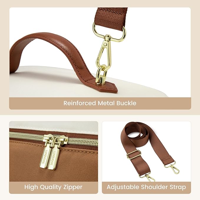 LOVEVOOK Insulated Lunch Bag for Women,Adult Lunch Box for Women,Leakproof Cooler Bag for Office Picnic Hiking Beach,Lunch Tote Bag with Adjustable Shoulder Strap