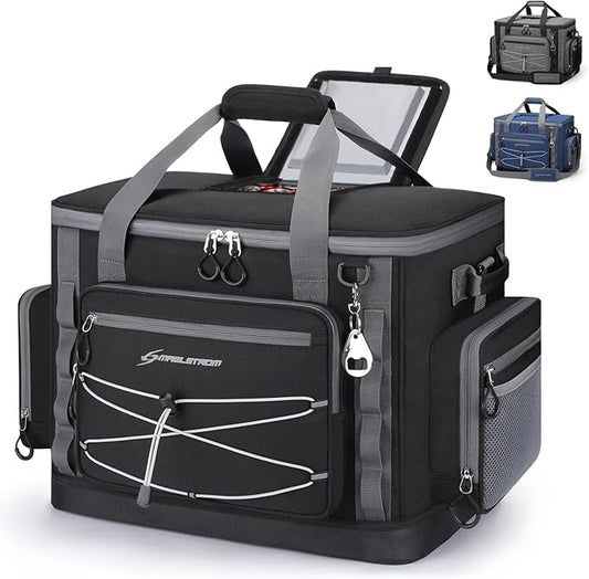 Maelstrom Soft Sided Cooler Bag, 30/40 Can Collapsible Insulated Ice Chest, Large Leakproof Camping & Travel Cooler for Kayaking & Beach