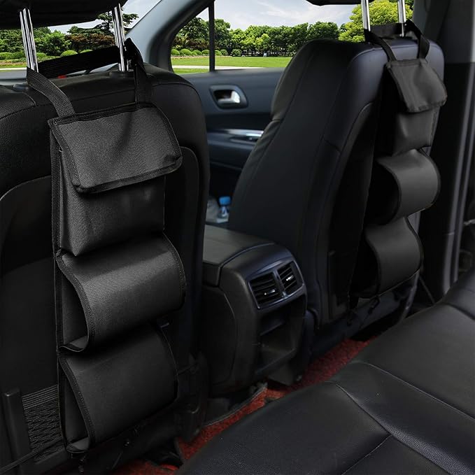 MYDAYS Seat Back Gun Rack, Gun Sling Bag, Camo Front Seat Gun Organizer Holder for Hunting Rifles/Shotguns
