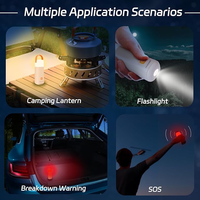 Camping Lantern, 350 Hours Running Time Rechargeable Lantern, 3200mAh Lantern Flashlight with 4 Modes, Waterproof Tent Light for Hiking, Emergency, Power Outages (Yellow 1PK)