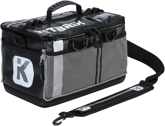 KITBRIX Gym Bag, Duffel Bag, Personal Item Travel Bag - Solid Waterproof Base - Built for Wet, Muddy Gear - Multi-Use Swim Bag, Soccer Bag, Wrestling Bag, Camping Bag, Triathlon Transition Bag