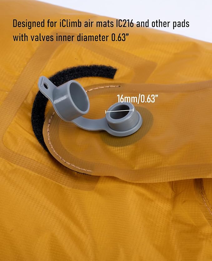 iClimb 1 Stable Comfortable Air Sleeping Pad and 1 Sleeping Pad Pump Sack Bundle, Ultralight Compact for Single Adult Outdoor Camping Backpacking Hiking