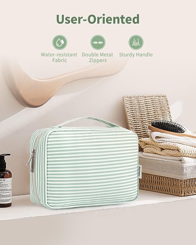 Narwey Hanging Travel Toiletry Bag Cosmetic Make up Organizer for Women and Girls Waterproof