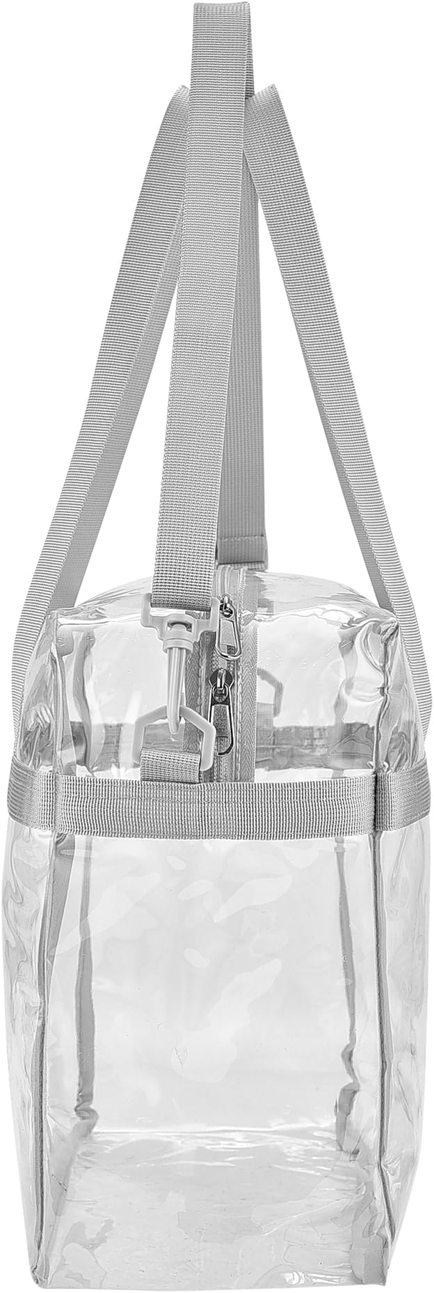 USPECLARE Clear Tote Stadium Approved, Security Travel & Gym Clear Bag for Work Sports Games Concerts