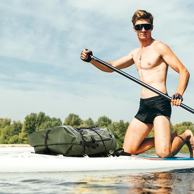 MIER Dry Bag Waterproof Backpack 30L Dry Sack Heavy Duty Roll-Top Closure for Kayaking, Beach, Boating, Swimming, Surfing