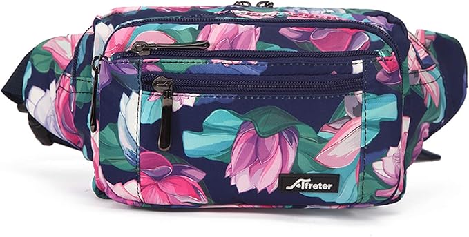 Fanny Pack for Men&Women Waterproof Waist Pack Bag Hip Bum Bag with Rain Cover Adjustable Strap for Sports Outdoors Workout Running Traveling Hiking Cycling Dog Walking Casual Fishing