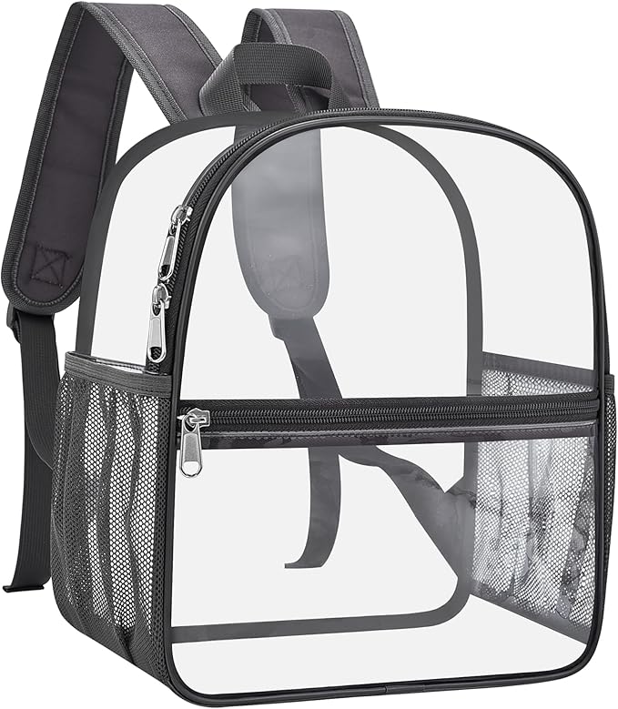 USPECLARE Clear Backpack for Stadium Approved 12×6×12, Water proof Clear Bag for Stadium Events and Concert Work Sport Event