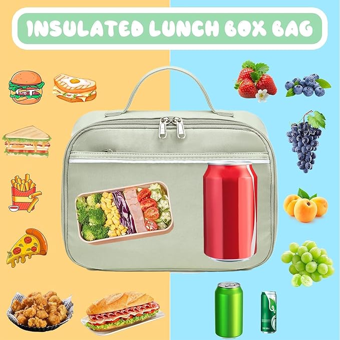 CAMTOP Lunch Box Kids Insulated Lunch Bag Small Cooler Thermal Meal Thermal lunchbox for Girls Boys School Picnics