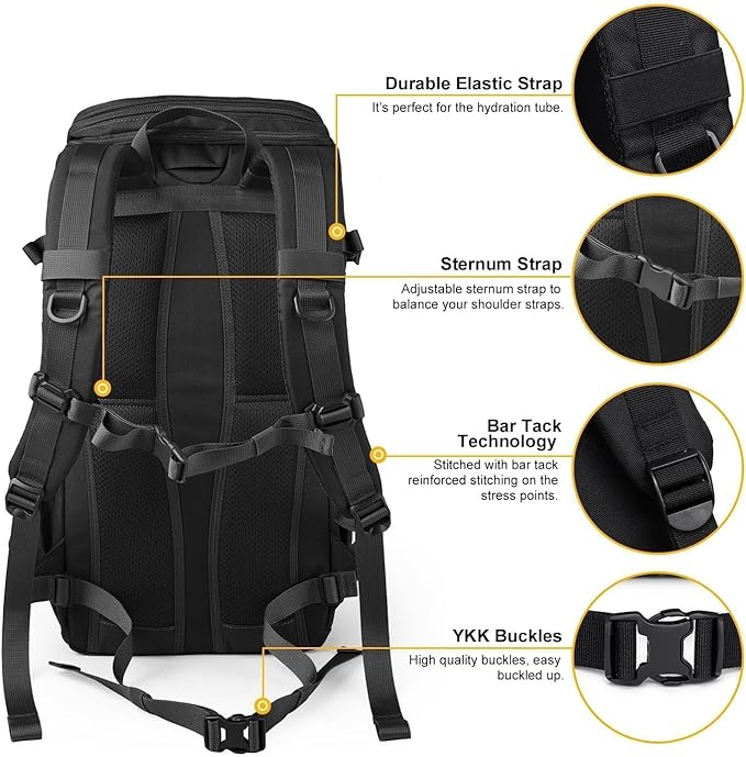 Mardingtop Tactical Backpacks Molle Hiking daypacks for Motorcycle Camping Hiking Military Traveling,25L Backpack