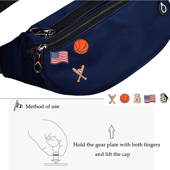 Fanny Pack for Men Women, Waterproof Sports Waist Bag Pack, Belt Bag for Travel Hiking Running