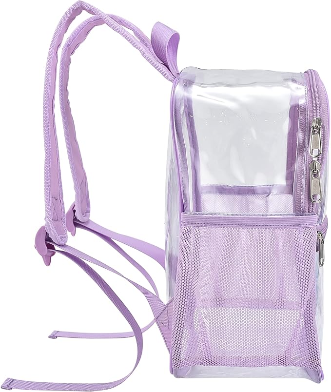 USPECLARE Clear Backpack for Stadium Approved 12×6×12, Water proof Clear Bag for Stadium Events and Concert Work Sport Event