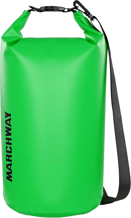 MARCHWAY Floating Waterproof Dry Bag Backpack 5L/10L/20L/30L/40L, Roll Top Sack Keeps Gear Dry for Kayaking, Rafting, Boating, Swimming, Camping, Hiking, Beach, Fishing