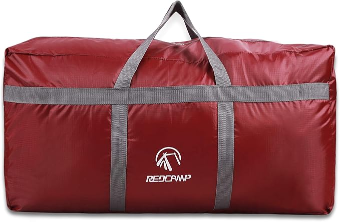 REDCAMP Foldable Travel Bag, Large Sports Bag, 75L/96L/100L, Lightweight Waterproof Tote Bag