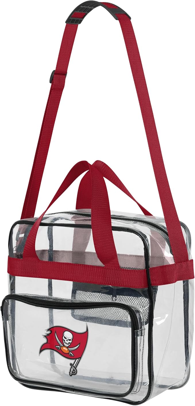 FOCO NFL Team Logo Clear See Through Stadium High End Messenger Bag