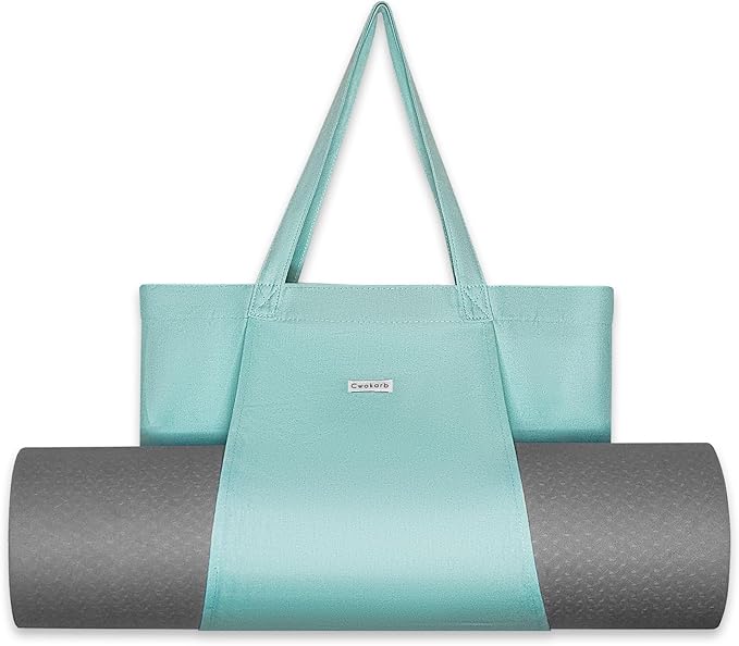 Yoga Bags for Women with Yoga Mats Bags Carrier Carryall Canvas Tote for Pilates Shoulder for Travel Office Beach Workout