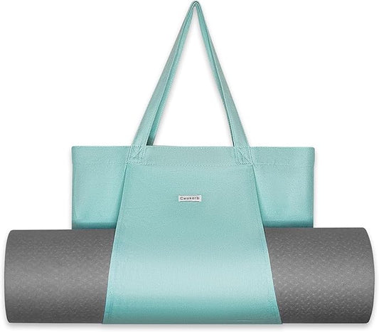 Yoga Bags for Women with Yoga Mats Bags Carrier Carryall Canvas Tote for Pilates Shoulder for Travel Office Beach Workout