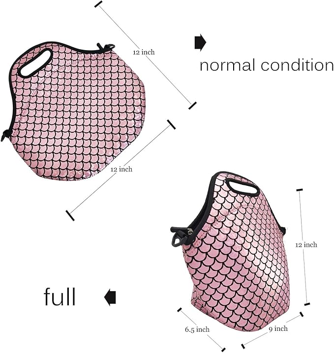 YOUDA Insulated Lunch Bag Neoprene Shoulder Lunch Tote Boxes Bags for Women Men Work Office Outdoor Picnic Travel