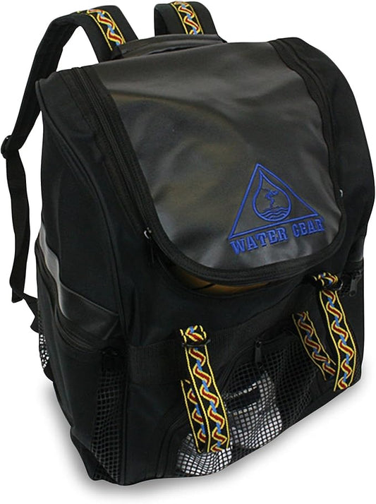 Water Gear Swimmers Backpack - Swimming Sports Athlete - Water Resistant Nylon Training Equipment Bag- Water Gym Bag For Men and Women