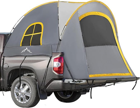 Pickup Truck Tent, Waterproof PU2000mm Double Layer for 5.5-6.0 FT Truck Bed, Portable Bed Tent for Camping, Gray