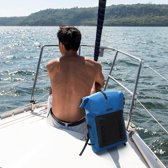 MIER Dry Bag Waterproof Backpack 30L Dry Sack Heavy Duty Roll-Top Closure for Kayaking, Beach, Boating, Swimming, Surfing
