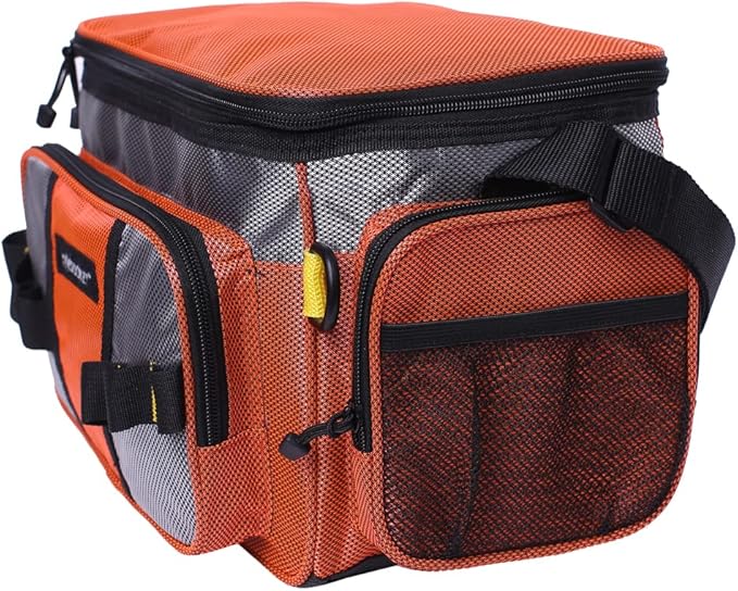 Kylebooker Fishing Tackle Bags Soft Side Fishing Tackle Box Storage Bag for Saltwater or Freshwater