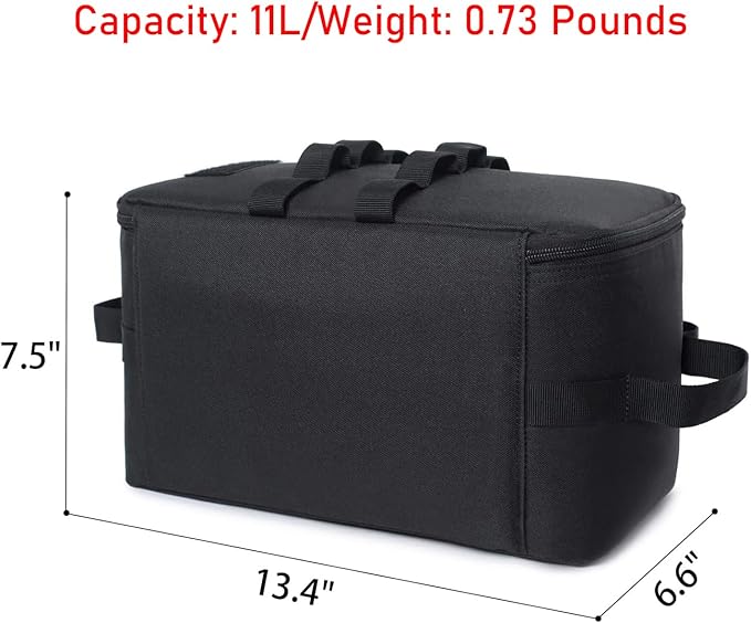 Tactical Camping Storage Bag 11L Tactical Utility Tote Bag Camping Cookware Organizer Trunk Organizer with Shoulder Strap