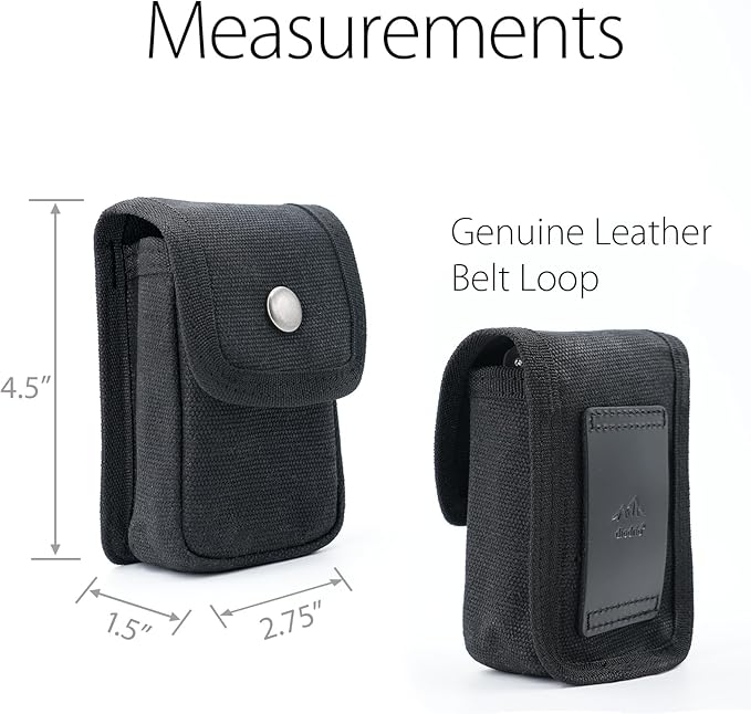 diodrio EDC Belt Pouch for Men Women, Small Compact EDC Holster Pouch with Belt Loop for Hiking, Fishing, Camping, Snap Closure, Classic Waxed Canvas