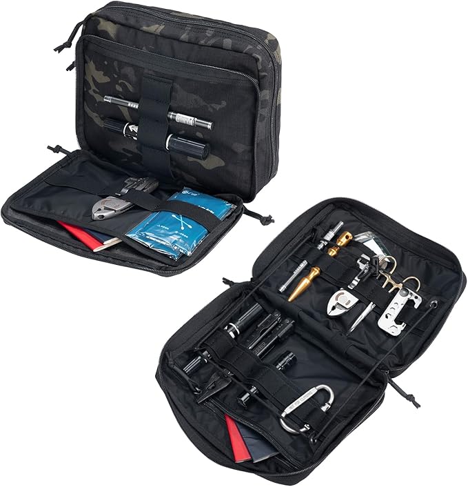 EXCELLENT ELITE SPANKER Tactical Molle Admin Pouch Utility Organizer EDC Medical Bag Utility EDC Tool Pouch with Shoulder Strap Attachment Pouches Waist Bag