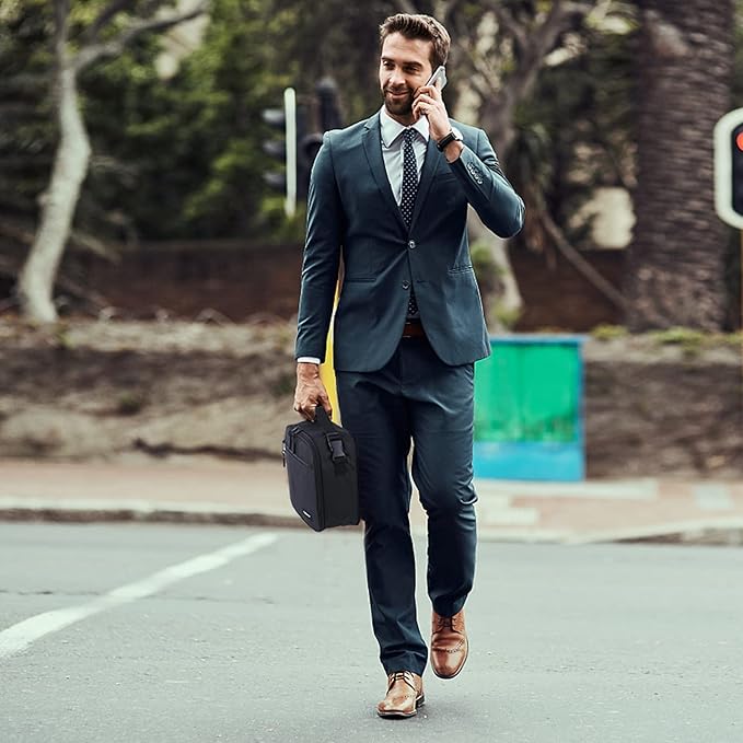 Cooler Lunch Box with Detachable Ice Packs - Freezable Insulated Cooler Bag for School/Work