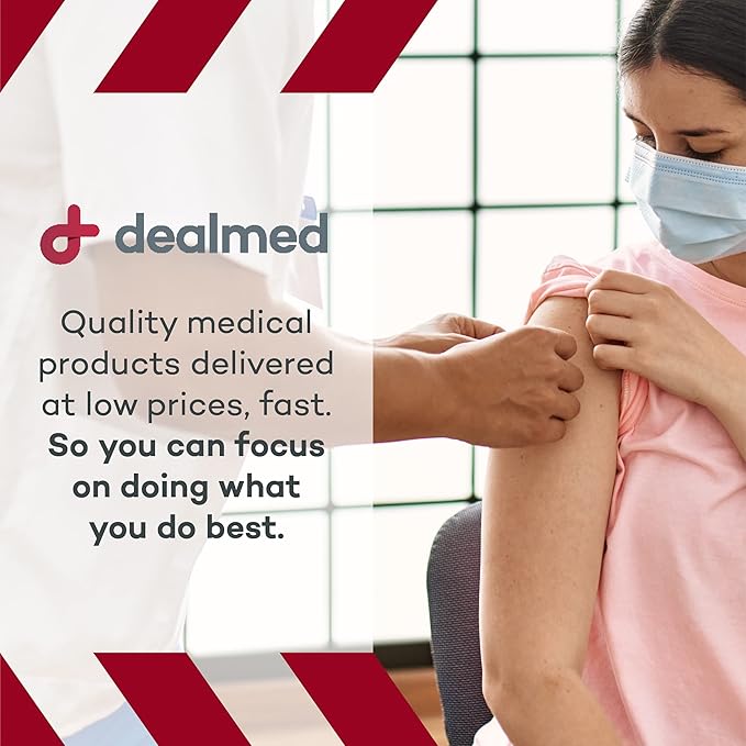 Dealmed Hydrocolloid Dressings – 4” x 4” Extra Thin Hydrocolloid Bandages, Wound Care Products for First Aid Kits, Box of 10, 24 Per Case and Individually Packed
