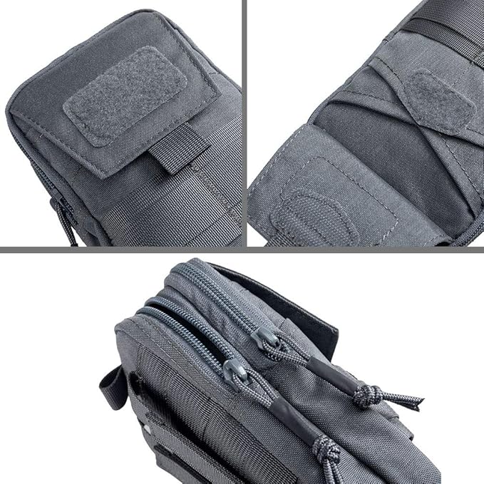 EXCELLENT ELITE SPANKER Tactical Molle EDC Pouch Nylon Belt Waist Bag Camping Hiking Organizer with Cellphone Holster for iPhone 12Pro 12 11ProMax XsMax XR XS X 8Plus 8 7 6 Samsung Galaxy Note 9 S9